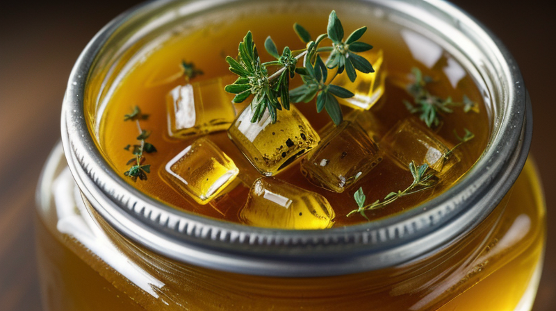 Detalle de hierbas medicinales